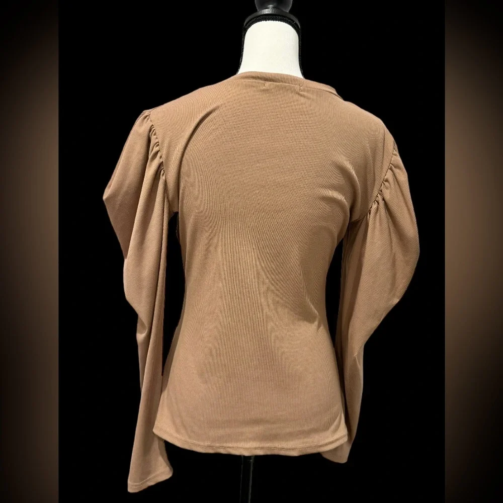 SHEIN puffy long sleeve top women’s shirt size medium - Picture 6 of 16